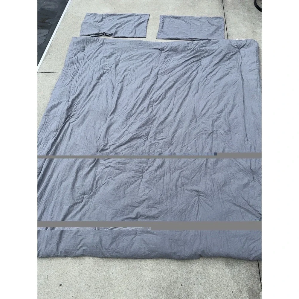 Bedsure Grey Full Size Comforter Set with 2 Pillow Shams Soft Microfiber 3 Piece